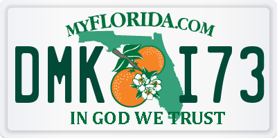 FL license plate DMKI73