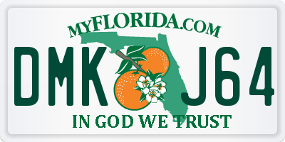 FL license plate DMKJ64