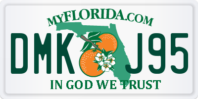 FL license plate DMKJ95