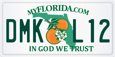 FL license plate DMKL12