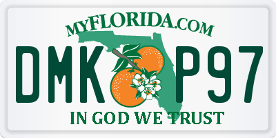 FL license plate DMKP97