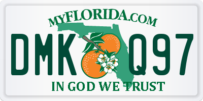 FL license plate DMKQ97