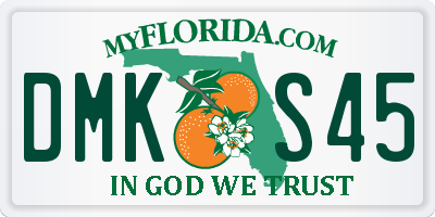 FL license plate DMKS45