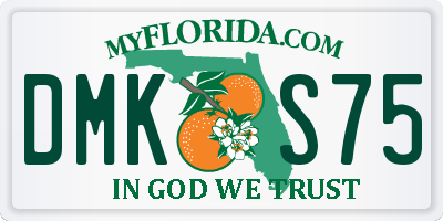 FL license plate DMKS75
