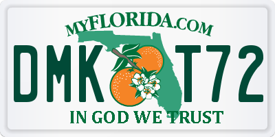 FL license plate DMKT72