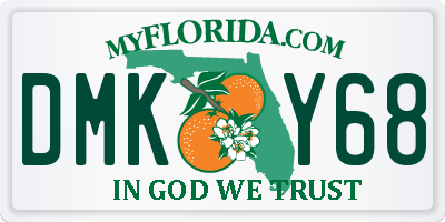 FL license plate DMKY68