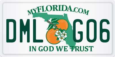 FL license plate DMLG06