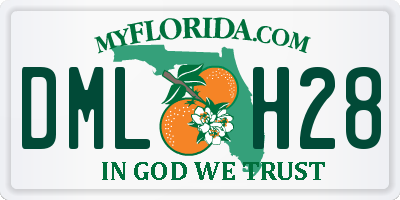 FL license plate DMLH28