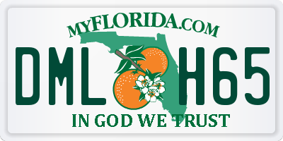 FL license plate DMLH65