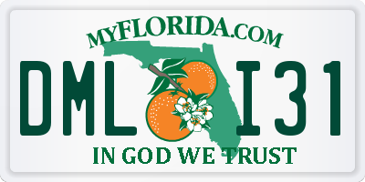 FL license plate DMLI31