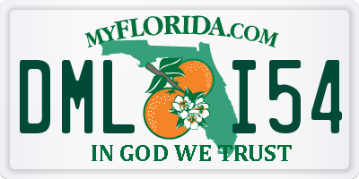 FL license plate DMLI54