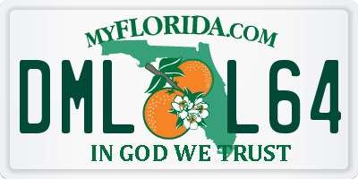 FL license plate DMLL64