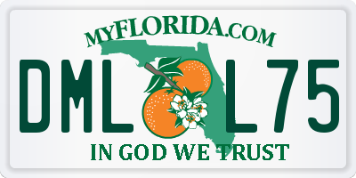 FL license plate DMLL75