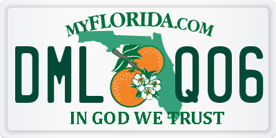 FL license plate DMLQ06