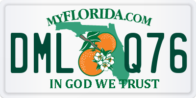 FL license plate DMLQ76
