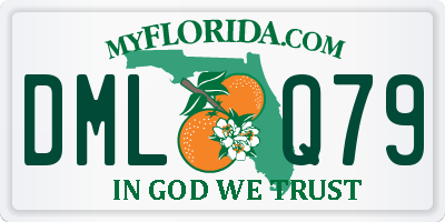FL license plate DMLQ79