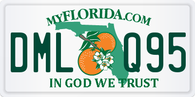 FL license plate DMLQ95