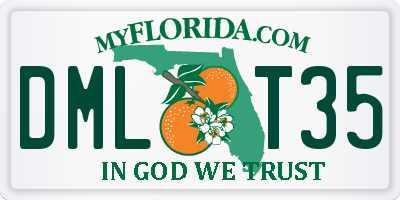 FL license plate DMLT35
