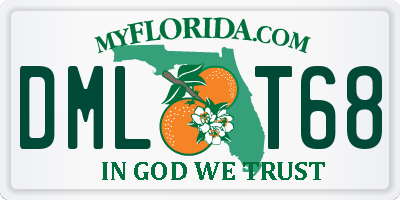 FL license plate DMLT68