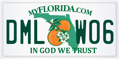 FL license plate DMLW06
