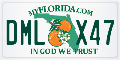 FL license plate DMLX47