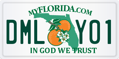 FL license plate DMLY01
