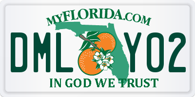 FL license plate DMLY02