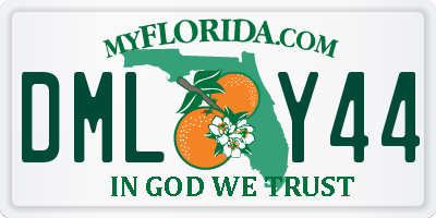 FL license plate DMLY44