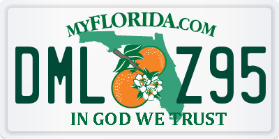 FL license plate DMLZ95