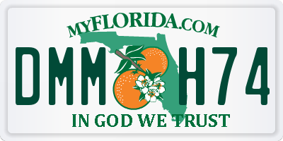 FL license plate DMMH74