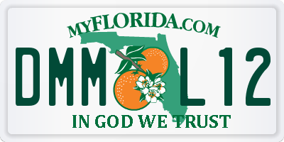 FL license plate DMML12