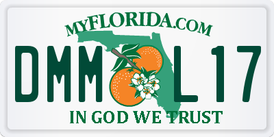 FL license plate DMML17