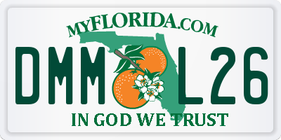 FL license plate DMML26