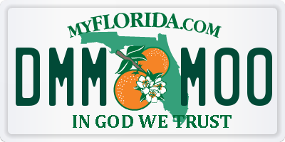 FL license plate DMMM00