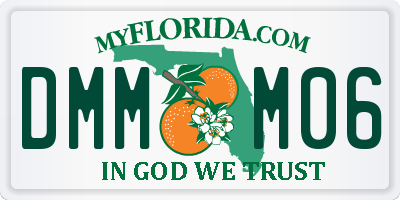 FL license plate DMMM06