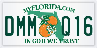 FL license plate DMMQ16