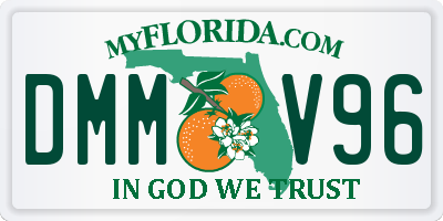 FL license plate DMMV96