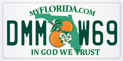 FL license plate DMMW69