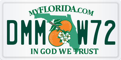FL license plate DMMW72