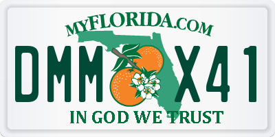 FL license plate DMMX41