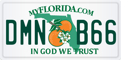 FL license plate DMNB66