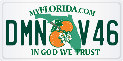 FL license plate DMNV46