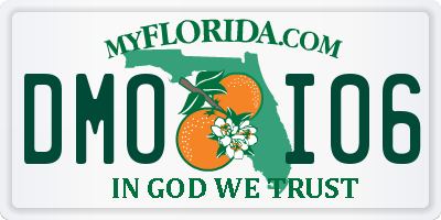 FL license plate DMOI06