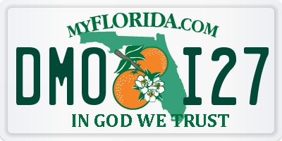 FL license plate DMOI27