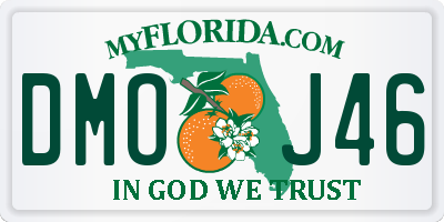 FL license plate DMOJ46