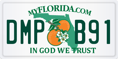 FL license plate DMPB91