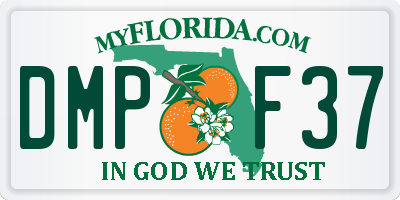 FL license plate DMPF37