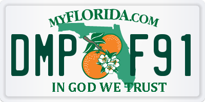 FL license plate DMPF91