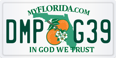 FL license plate DMPG39