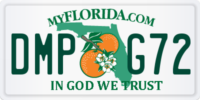 FL license plate DMPG72